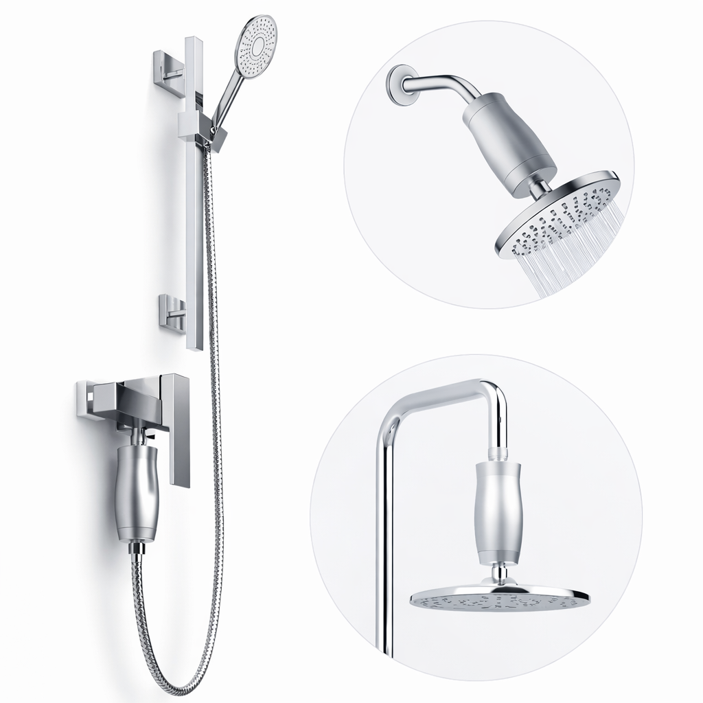PureStream Aquapure - Filtre à eau universel haute performance pour douche et bain